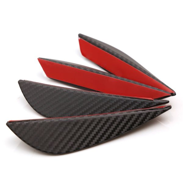universal 4pcs/set fit front bumper lip carbon fiber splitter fins canards valence chin body spoiler
universal 4pcs/set fit front bumper lip carbon fiber splitter fins canards valence chin body spoiler