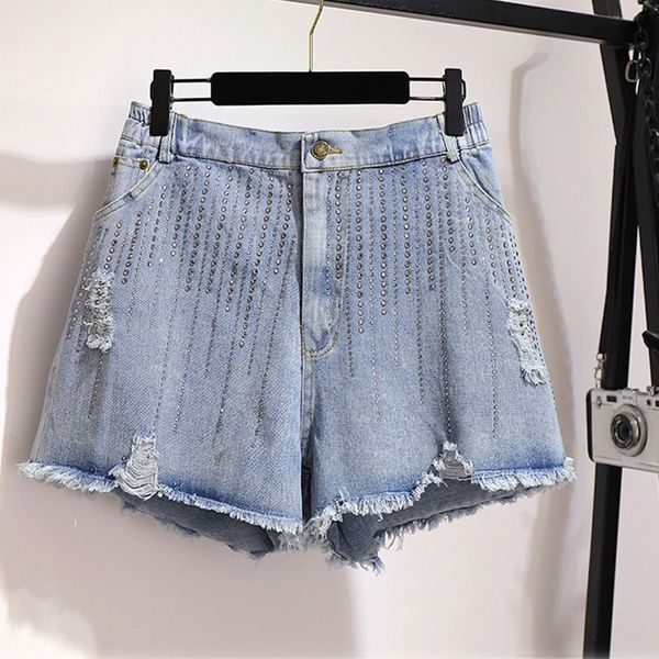 women's shorts women blue denim pants 2021 elastic short female summer holes jean bottom korean drill 2xl-5xl high waist casual, White;black
women's shorts women blue denim pants 2021 elastic short female summer holes jean bottom korean drill 2xl-5xl high waist casual, White;black
