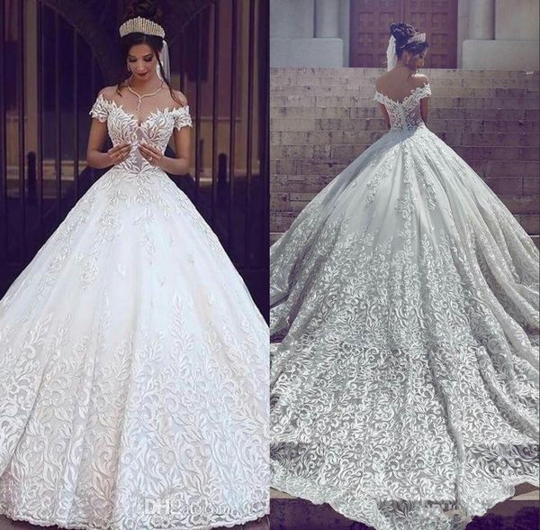 2019 новый винтаж кружева свадебные платья сексуальная с плеча короткие рукава аппликация развертки поезд линии свадебные платья на заказ, White
2019 новый винтаж кружева свадебные платья сексуальная с плеча короткие рукава аппликация развертки поезд линии свадебные платья на заказ, White