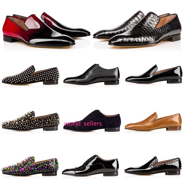 fashion designer mens shoes s loafers dress shoe spiked matt patent leather round toes slip-on casual sneakers 39-47 dust bag 
fashion designer mens shoes s loafers dress shoe spiked matt patent leather round toes slip-on casual sneakers 39-47 dust bag