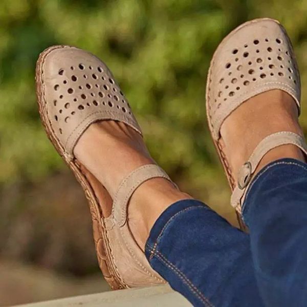 women rome sandals split leather soft bottom summer shoes woman casual flat sandals cut-out ladies sandalias plus size 34~43, Black
women rome sandals split leather soft bottom summer shoes woman casual flat sandals cut-out ladies sandalias plus size 34~43, Black