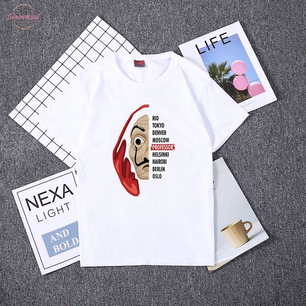 la casa de papel women tshirt money heist house of paper camiseta t shirt dali mask casa de papel short sleeve, White
la casa de papel women tshirt money heist house of paper camiseta t shirt dali mask casa de papel short sleeve, White