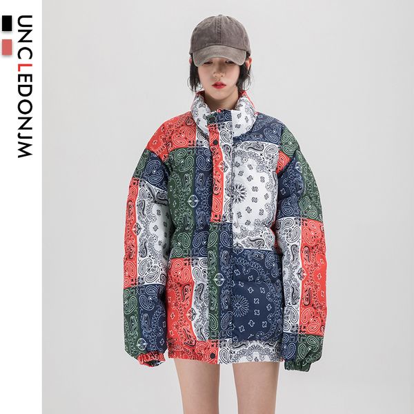 uncledonjm women warm winter jacket cashew printed bomber thick coat parkas streetwear jackets hip hop plus size parka dp15, Black
uncledonjm women warm winter jacket cashew printed bomber thick coat parkas streetwear jackets hip hop plus size parka dp15, Black