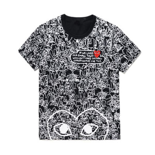 commes t shirt with cotton short sleeve des off holiday embroidery heart emoji garcons white strips cdg clothing, Black;blue
commes t shirt with cotton short sleeve des off holiday embroidery heart emoji garcons white strips cdg clothing, Black;blue
