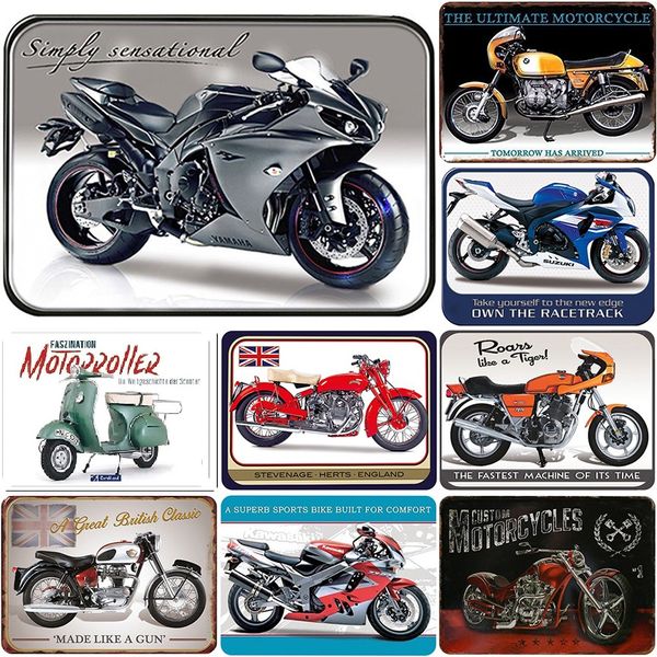 retro motorcycle tin sign decor metal board paintings plaques for bar cafe garage iron plate posters wall sticker
retro motorcycle tin sign decor metal board paintings plaques for bar cafe garage iron plate posters wall sticker