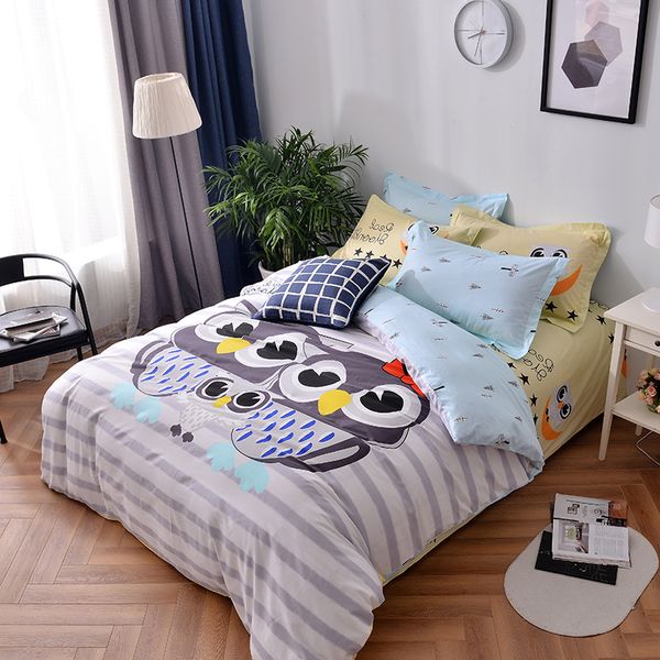 100% cotton kids owl family bedding set single size cartoon animal bed linen sheet pillowcase duvet cover29
100% cotton kids owl family bedding set single size cartoon animal bed linen sheet pillowcase duvet cover29