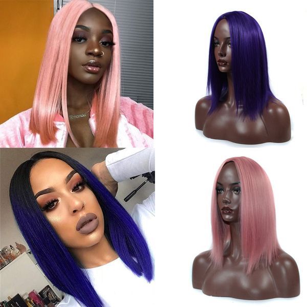 short synthetic bob wig for white/black women straight middle part bob wigs heat resistant siver gray blue pink short lolita wig
short synthetic bob wig for white/black women straight middle part bob wigs heat resistant siver gray blue pink short lolita wig