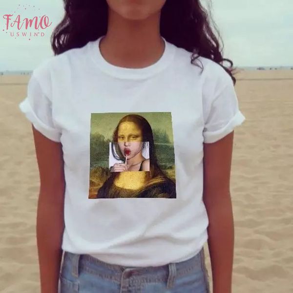 fashion t shirts print mona lisa harajuku art cartoon funny casual fashion summer short sleeve womens large size shirt, White
fashion t shirts print mona lisa harajuku art cartoon funny casual fashion summer short sleeve womens large size shirt, White