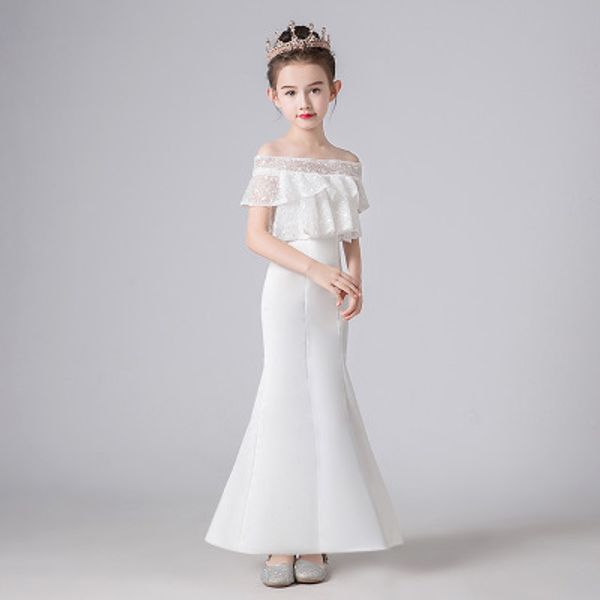 new girl wedding white princess dress fishtail children little girl catwalk fluffy evening dress fashion performance clothing, Red;yellow
new girl wedding white princess dress fishtail children little girl catwalk fluffy evening dress fashion performance clothing, Red;yellow