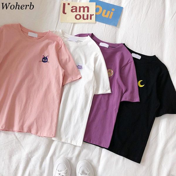 kawaii japanese sailor moon embroidery t shirt women 2019 summer casual short sleeve cartoon t-shirts sweet 21760, White
kawaii japanese sailor moon embroidery t shirt women 2019 summer casual short sleeve cartoon t-shirts sweet 21760, White