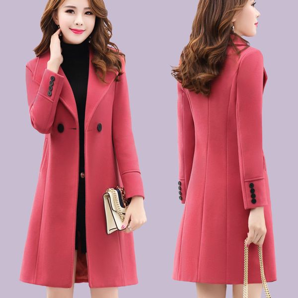 new elegant fashion coat slim thin woolen coat women clothing 2019 temperament autumn and winter woolen jacket women, Black
new elegant fashion coat slim thin woolen coat women clothing 2019 temperament autumn and winter woolen jacket women, Black