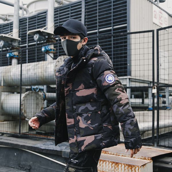 streetwear camouflage winter jacket men hooded casual mens parka coat camo thick warm mens outwear, Black;brown
streetwear camouflage winter jacket men hooded casual mens parka coat camo thick warm mens outwear, Black;brown