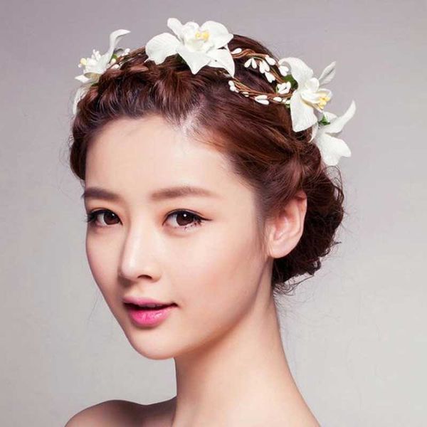 women wedding flower headband hair accessories handmade bride wreath beach garland boho flowers headwear girls headbands
women wedding flower headband hair accessories handmade bride wreath beach garland boho flowers headwear girls headbands