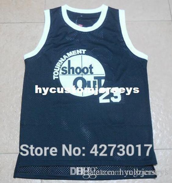 birdie #23 above the rim movie shoot out basketball jersey ncaa, Black;blue
birdie #23 above the rim movie shoot out basketball jersey ncaa, Black;blue