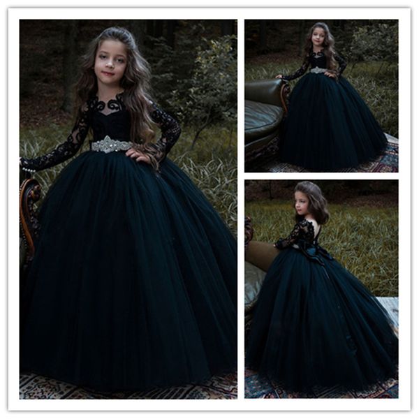 2020 flower girls dress for wedding long sleeves lace appliques ball gown elegant girls birthday dress pageant gowns with bow, White;blue
2020 flower girls dress for wedding long sleeves lace appliques ball gown elegant girls birthday dress pageant gowns with bow, White;blue