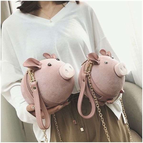 2019 spring and summer new chain piglet small bag girl cute cute small round bag shoulder messenger
2019 spring and summer new chain piglet small bag girl cute cute small round bag shoulder messenger