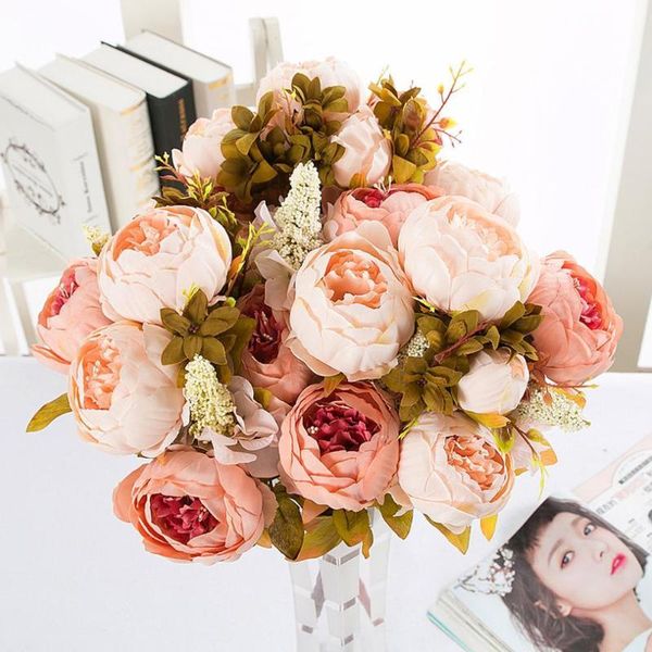 silk hlower european 1 bouquet artificial flowers fall wedding fake party quality decoration vivid peony hight leaf j0w2
silk hlower european 1 bouquet artificial flowers fall wedding fake party quality decoration vivid peony hight leaf j0w2