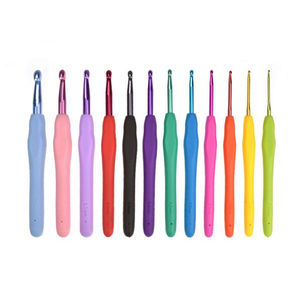 botique-12pcs crochet hooks set ergonomic multicolor 2.0-8.0mm knitting needles soft handle crochet needles for any yarn weave c, Black
botique-12pcs crochet hooks set ergonomic multicolor 2.0-8.0mm knitting needles soft handle crochet needles for any yarn weave c, Black