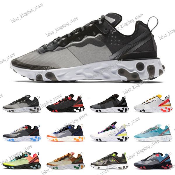 2020 react element 87 55 running shoes for men women light bone triple black bred hyper pink mens trainers sports sneakers runner casual #04
2020 react element 87 55 running shoes for men women light bone triple black bred hyper pink mens trainers sports sneakers runner casual #04