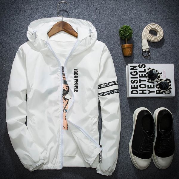 2018 spring autumn new fashion slim fit young men hooded jacket thin jackets brand casual windbreaker 4 colors s-4xl, Black;brown
2018 spring autumn new fashion slim fit young men hooded jacket thin jackets brand casual windbreaker 4 colors s-4xl, Black;brown
