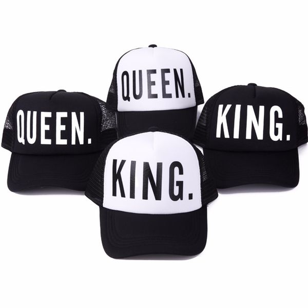 2017 new king queen print trucker caps men women polyester mesh summer flat visor snapback hat white black couple gifts, Blue;gray
2017 new king queen print trucker caps men women polyester mesh summer flat visor snapback hat white black couple gifts, Blue;gray