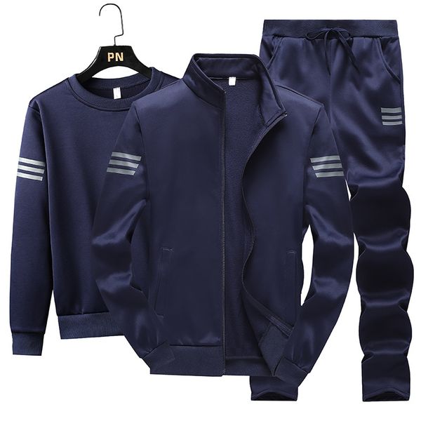 3pcs winter men sporting suit tracksuit thin fleece jacket sweatshirt+coat+pant running jogging fitness casual set sportswear, Black;blue
3pcs winter men sporting suit tracksuit thin fleece jacket sweatshirt+coat+pant running jogging fitness casual set sportswear, Black;blue