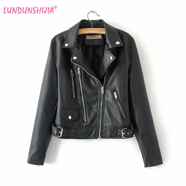 lundunshijia 2019 new arrival spring autumn women motorcycle pu leather jackets ladies biker outerwear coats size s, Black
lundunshijia 2019 new arrival spring autumn women motorcycle pu leather jackets ladies biker outerwear coats size s, Black