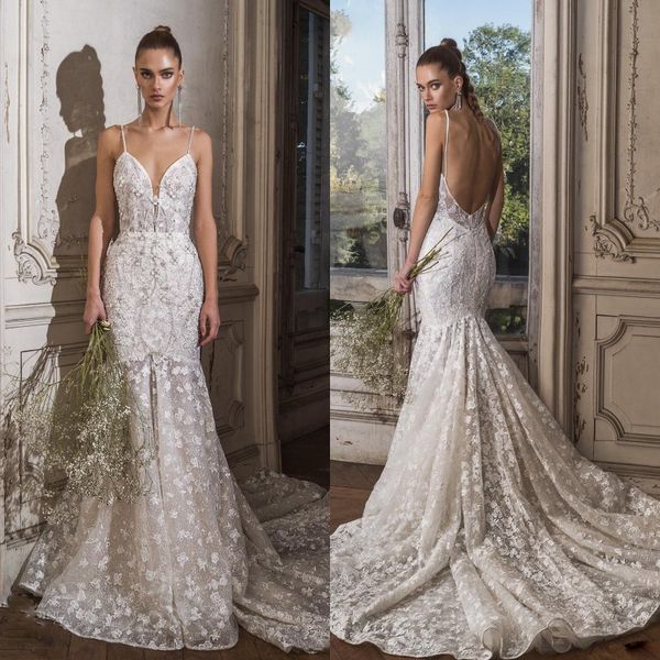 birenzweig 2019 wedding dresses spaghetti straps lace appliques mermaid bridal gowns backless sweep train wedding dress vestidos de noiva, White
birenzweig 2019 wedding dresses spaghetti straps lace appliques mermaid bridal gowns backless sweep train wedding dress vestidos de noiva, White