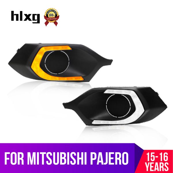 hlxg 12v daytime running light drl for mitsubishi pajero sport 2016 2015 left right side white drl+yellow turning signal light
hlxg 12v daytime running light drl for mitsubishi pajero sport 2016 2015 left right side white drl+yellow turning signal light