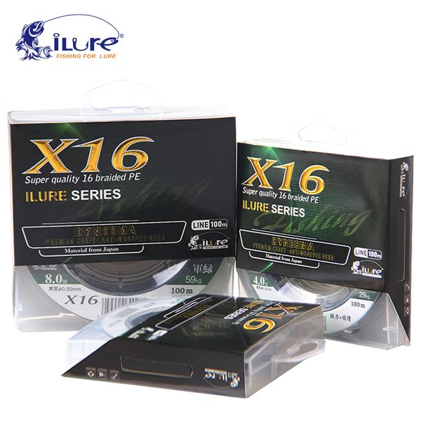 ilure brand 100 mt 20-155lb pe braided line 16 stands multifilament line strong fishing carp fishing salt water pesca
ilure brand 100 mt 20-155lb pe braided line 16 stands multifilament line strong fishing carp fishing salt water pesca