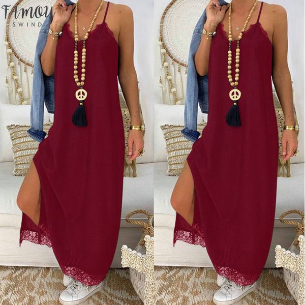 new lace patchwork black strap maxi dress casual loose v neck sleeveless sode split women's summer beach dresses long dress robe, Black;gray
new lace patchwork black strap maxi dress casual loose v neck sleeveless sode split women's summer beach dresses long dress robe, Black;gray