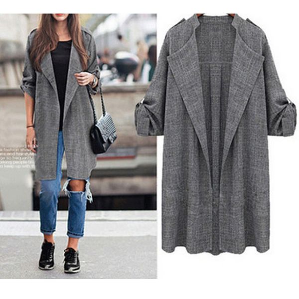 autumn fashion women jackets open front coat long cloak jackets overcoat 5xl plus size waterfall cardigan female, Tan;black
autumn fashion women jackets open front coat long cloak jackets overcoat 5xl plus size waterfall cardigan female, Tan;black