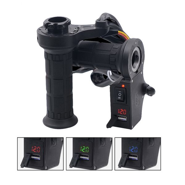 7/8'' 22mm motorcycle handlebar electric heated grips handle winter warmer grips handle motos usb charging voltmeter
7/8'' 22mm motorcycle handlebar electric heated grips handle winter warmer grips handle motos usb charging voltmeter