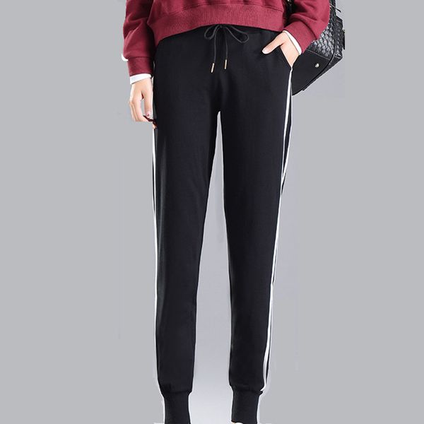 women jogger haren pants long leisure pants female full length sweatpants sportsweartrousers 2019 spring autumn femme clothes, Black;white
women jogger haren pants long leisure pants female full length sweatpants sportsweartrousers 2019 spring autumn femme clothes, Black;white