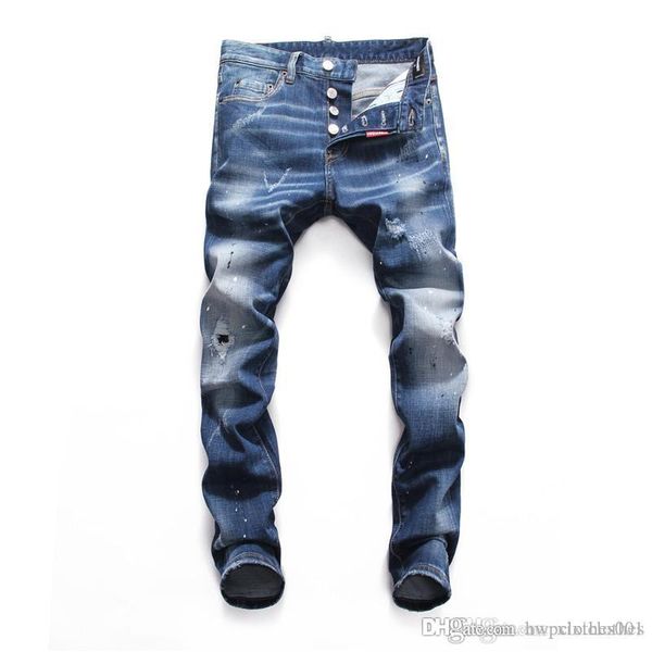 2020 mens distressed jeans slim fit motorcycle biker denim for men fashion designer hip hop mens jeans good quality, Blue
2020 mens distressed jeans slim fit motorcycle biker denim for men fashion designer hip hop mens jeans good quality, Blue