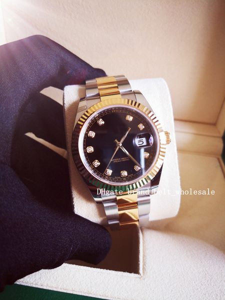 владелец магазина рекомендует роскошные высококачественные datejust 41 18k позолоченная сталь черный бриллиантовый циферблат автоматические, Slivery;brown 
владелец магазина рекомендует роскошные высококачественные datejust 41 18k позолоченная сталь черный бриллиантовый циферблат автоматические, Slivery;brown