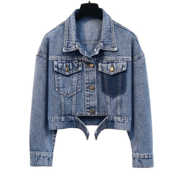 women's jackets spring autumn denim jacket women coat turn-down collar single breasted casual vintage streetwear bomber jeans caots, Black;brown
women's jackets spring autumn denim jacket women coat turn-down collar single breasted casual vintage streetwear bomber jeans caots, Black;brown