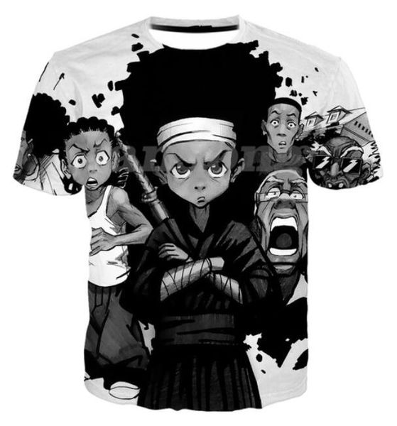 2019 big yards t-shirt women men boondocks 3d sublimation print t-shirt summer clothes t-shirt drw0122, White;black
2019 big yards t-shirt women men boondocks 3d sublimation print t-shirt summer clothes t-shirt drw0122, White;black