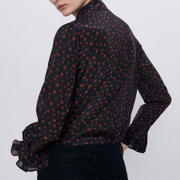 stylish women ruffle shirts autumn 2019 new fashion long sleeve floral prints shirt blouse vintage, White
stylish women ruffle shirts autumn 2019 new fashion long sleeve floral prints shirt blouse vintage, White