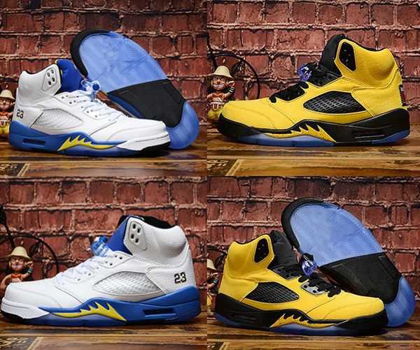 2019 with new mens 5s basketball shoes sneakers for men brand designer yellow white blue size us7-13
2019 with new mens 5s basketball shoes sneakers for men brand designer yellow white blue size us7-13