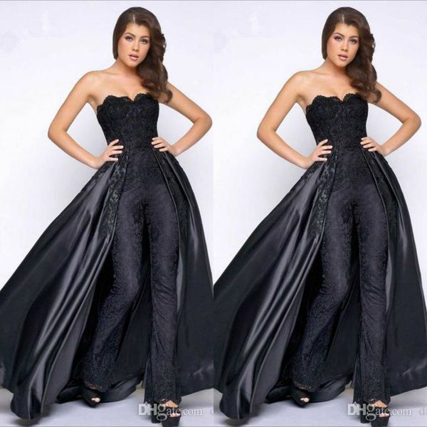 modest strapless evening dresses with overskirt formal pantsuits prom dress floor length party gowns plus size, Black;red
modest strapless evening dresses with overskirt formal pantsuits prom dress floor length party gowns plus size, Black;red