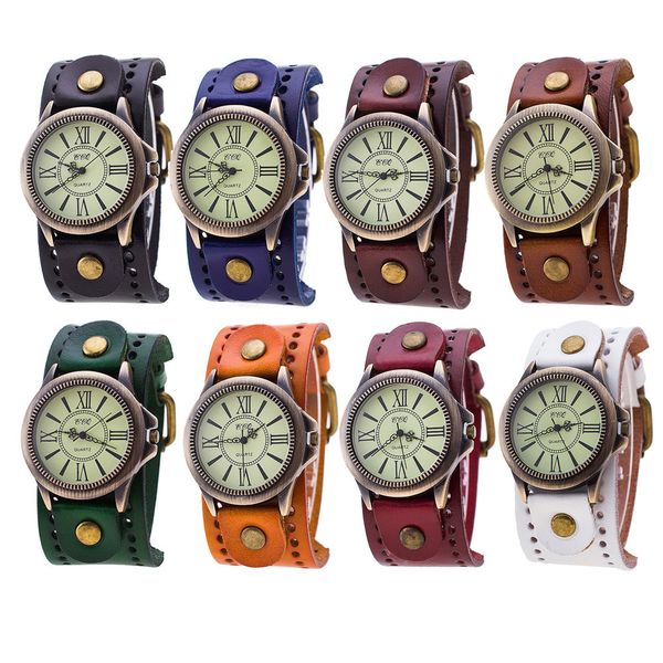 new leather band vintage watch for men women quartz wrist watch in black blue brown coffee green orange red white montre enfant, Slivery;brown
new leather band vintage watch for men women quartz wrist watch in black blue brown coffee green orange red white montre enfant, Slivery;brown