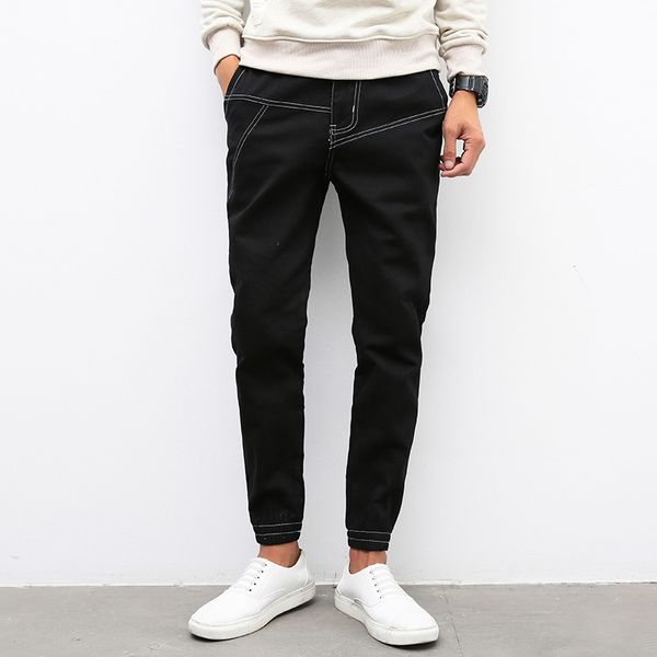 2016 male black skinny jeans shorts men's denim clothing trend slim long denim biker jeans male casual trousers large size 2011, Blue
2016 male black skinny jeans shorts men's denim clothing trend slim long denim biker jeans male casual trousers large size 2011, Blue