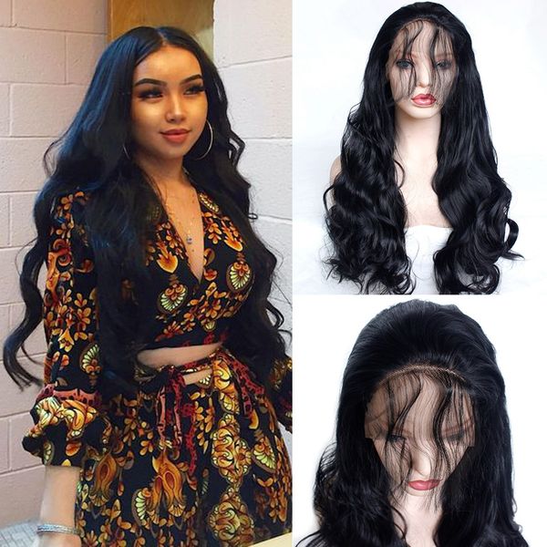 black wig body wave synthetic lace front wigs with baby hair high temperature fiber synthetic hair lace wigs for black women restyleable
black wig body wave synthetic lace front wigs with baby hair high temperature fiber synthetic hair lace wigs for black women restyleable