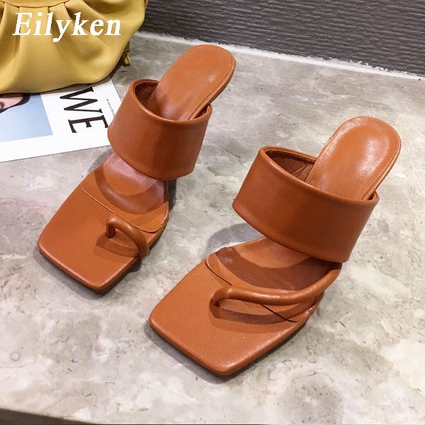 eilyken pu leather slippers womans shoes elegant square toe thin high heels sandals fashion flip flops women slides, Black
eilyken pu leather slippers womans shoes elegant square toe thin high heels sandals fashion flip flops women slides, Black