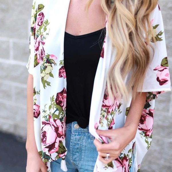 women casual short sleeve print tassel bat open stitch summer cardigan casual, loose beach cover up, Blue;gray
women casual short sleeve print tassel bat open stitch summer cardigan casual, loose beach cover up, Blue;gray