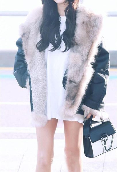casual jacket fur one female motorcycle jacket slim fleece warm coats fashion streetwear winter women leather, Black
casual jacket fur one female motorcycle jacket slim fleece warm coats fashion streetwear winter women leather, Black