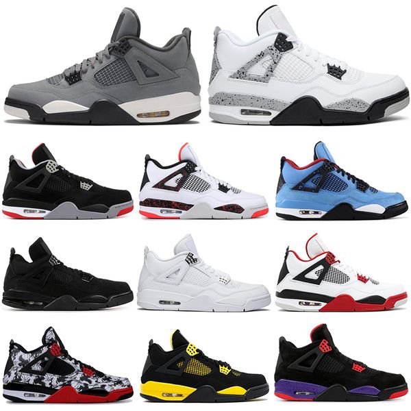 New Air Jordan Retro New Bred 4 4s Men Basketball shoes cool grey black cat PURE MONEY WHITE CEMENT mens trainers sports sneakers
New Air Jordan Retro New Bred 4 4s Men Basketball shoes cool grey black cat PURE MONEY WHITE CEMENT mens trainers sports sneakers