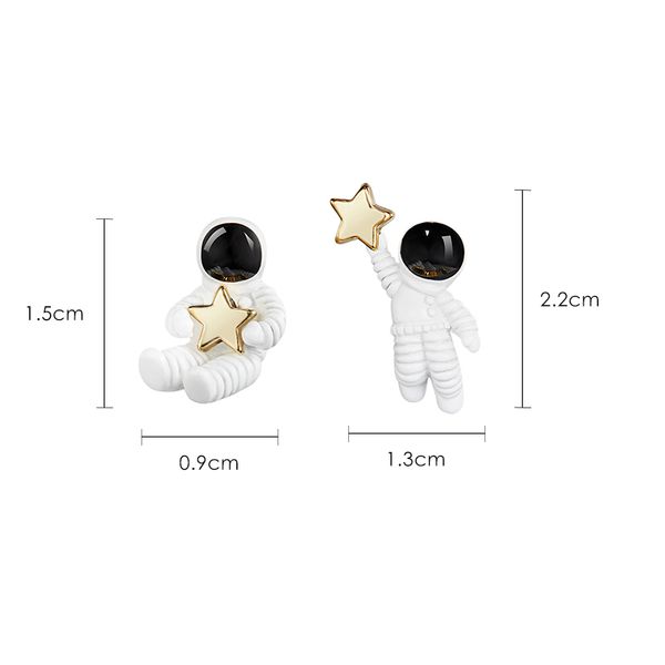new personality astronauts alien planet stud earrings and many interesting earrings, Golden;silver
new personality astronauts alien planet stud earrings and many interesting earrings, Golden;silver