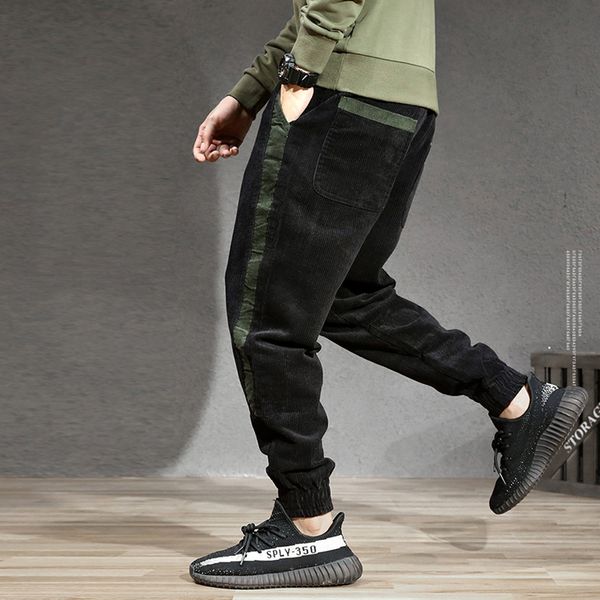 autumn winter fashion men jeans loose fit stripe designer casual corduroy harem pants black streetwear hip hop joggers pants men, Blue
autumn winter fashion men jeans loose fit stripe designer casual corduroy harem pants black streetwear hip hop joggers pants men, Blue